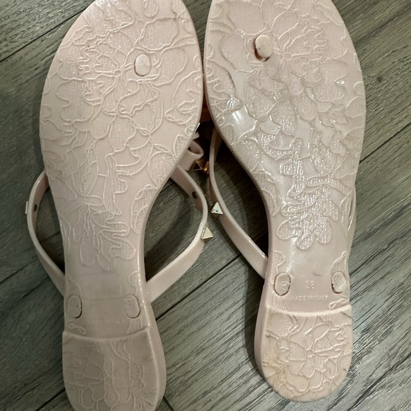 Valentino Garavani size 38 Rockstud PVC flats with bow - Picture 2 of 5